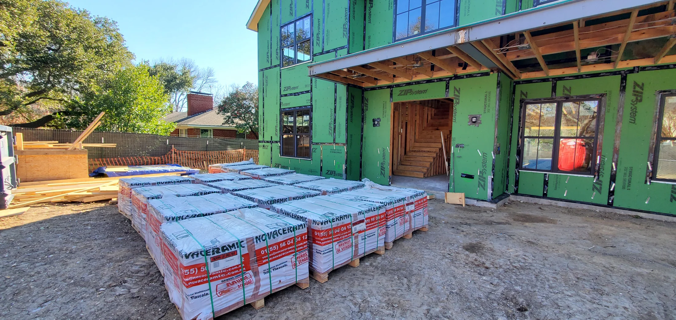 Materials staged for the next phase